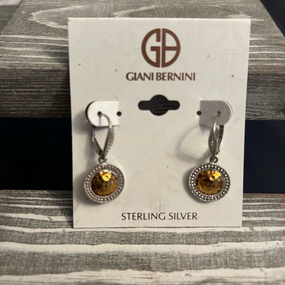 Woman’s sterling earrings- Giani Bernini stylish design Reg. $130